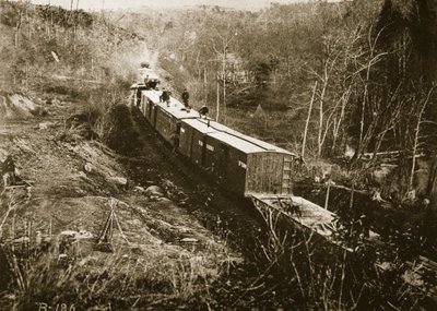 Ein Armeelieferzug, Virginia, 1861-65 von Mathew B. Brady